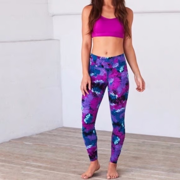 MANDUKA Colorful Floral Leggings Size Medium - Picture 1 of 16